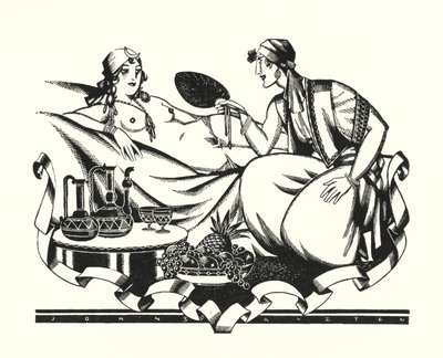 Illustration för Don Juan av Lord Byron (litho) av John Austen