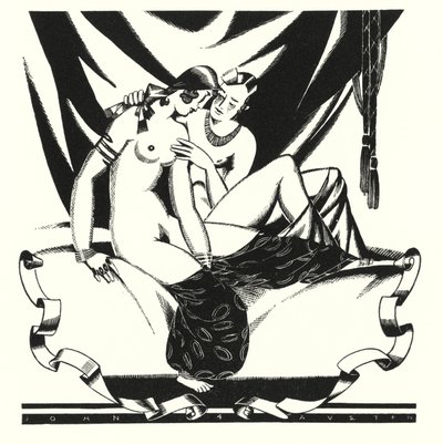 Illustration för Don Juan av Lord Byron (litho) av John Austen