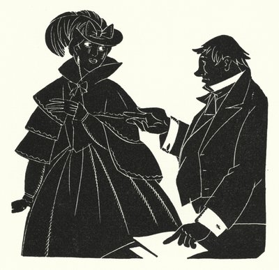 Illustration för Madame Bovary av Gustave Flaubert (litho) av John Austen