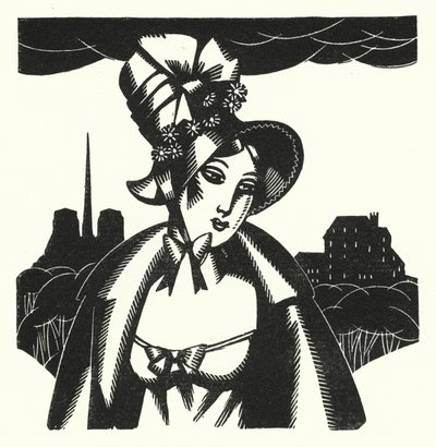 Illustration för Madame Bovary av Gustave Flaubert (litho) av John Austen