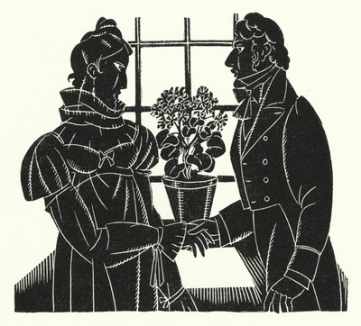 Illustration för Madame Bovary av Gustave Flaubert (litho) av John Austen