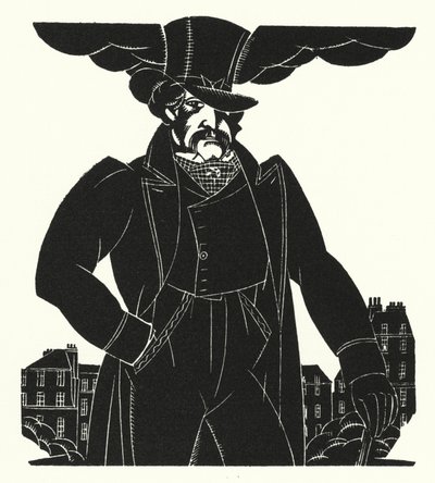 Illustration för Madame Bovary av Gustave Flaubert (litho) av John Austen