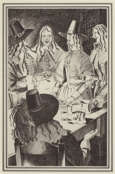 Illustration för Moll Flanders av Daniel Defoe (litho) av John Austen