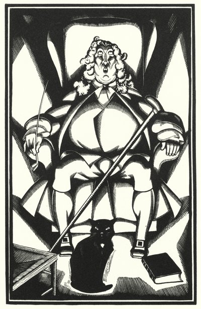 Illustration för Tristram Shandy av Laurence Sterne (litho) av John Austen