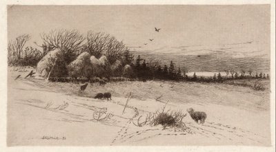 Får i snö av John Austin Sands Monks