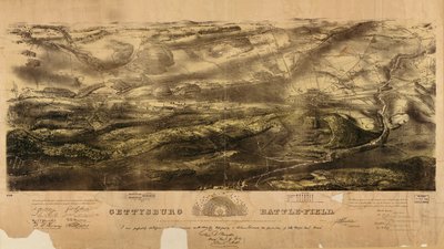 Gettysburg slagfält av John Bachelder