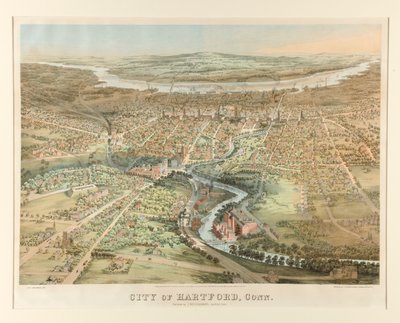 Staden Hartford, Conn. av John Bachmann