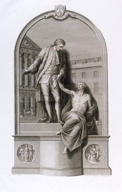 Monument till Sir Thomas Guy (1645-1724) vid Guy