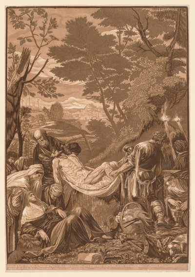 Venetiansk uppsättning: Kristi gravläggning av John Baptist Jackson