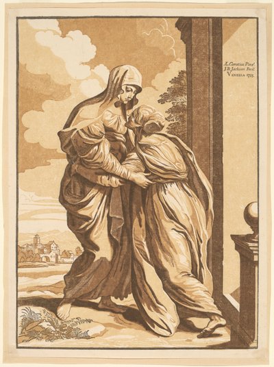 Besöket av John Baptist Jackson, after Annibale Carracci