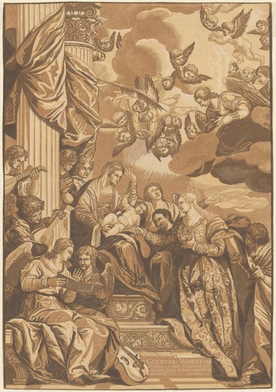 St. Catherines mystiska äktenskap av John Baptist Jackson, after Veronese