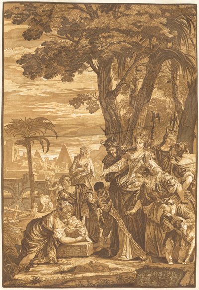 Fyndet av Moses av John Baptist Jackson after Veronese