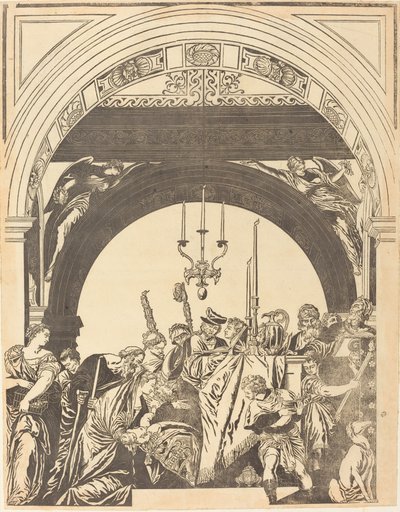 Presentationen i templet (Omskärelsen) av John Baptist Jackson after Veronese