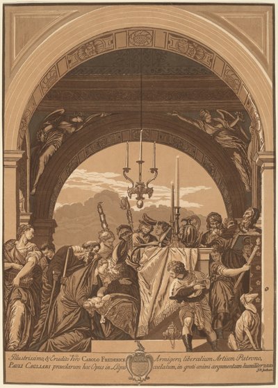 Presentationen i templet av John Baptist Jackson, after Veronese