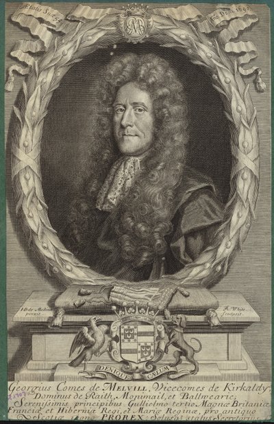 Porträtt av George Melville, greve av Melville av John Baptist de Medina