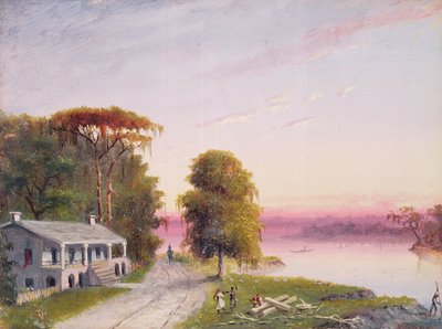 Mississippi River Plantation av John Barnard