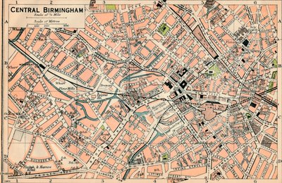 Centrala Birmingham, 1900-talet av John Bartholomew