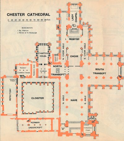 Chester Cathedral, 1900-talet av John Bartholomew