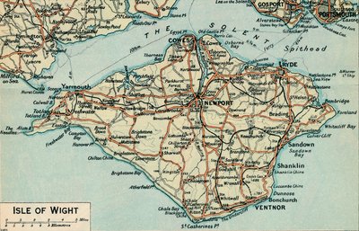Isle of Wight., 1900-talet av John Bartholomew