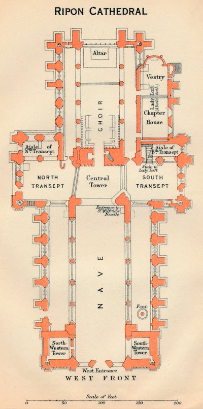 Ripon-katedralen, 1900-talet av John Bartholomew