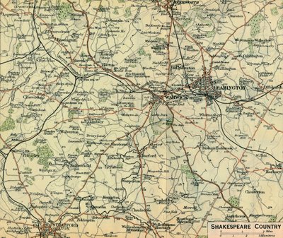 Shakespeare Country, 1900-talet av John Bartholomew