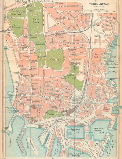 Southampton, 1900-talet av John Bartholomew