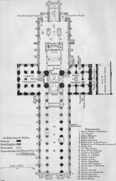 Winchester Cathedral, 1900-talet av John Bartholomew