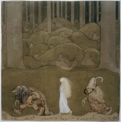 Prinsessa och troll av John Bauer