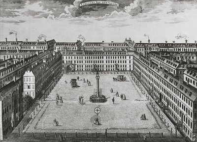 Lincolns Inn New Square, ca 1725 av John Bowles