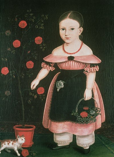 Liten flicka i lavendel, ca 1840 av John Bradley