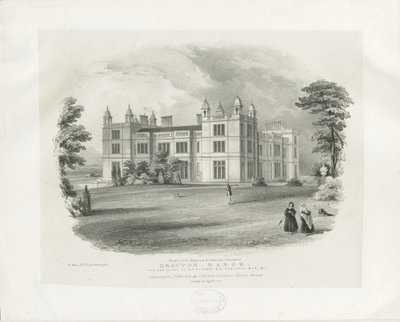Drayton Bassett - "Drayton Manor": gravyr av John Brandard