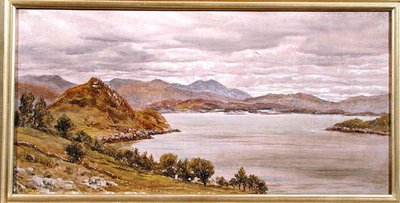 Looking Out of Loch Corrie, 27 augusti 1885 (olja på duk) av John Brett