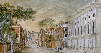 Utsikt längs Vigo Lane, City of Westminster, London, 1793 av John Bromley