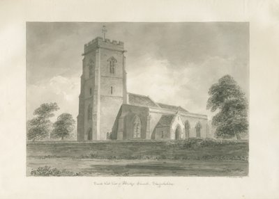 Aldridge Church: sepiateckning av John Buckler