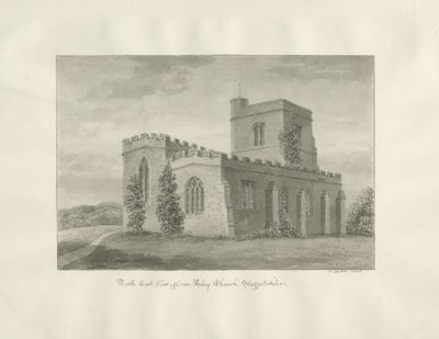 Arley Church: sepiateckning, 1846 av John Buckler