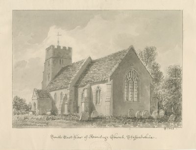 Armitage Church: sepiateckning av John Buckler