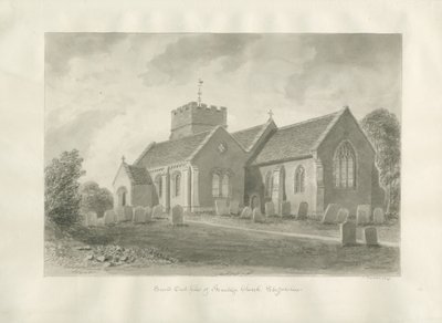 Armitage Church: sepiateckning, 1823 av John Buckler