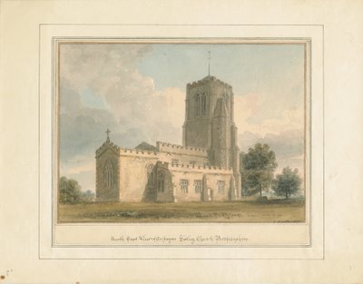 Bedfordshire - Cockayne Hatley Church, 1817 av John Buckler