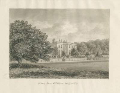 Blithfield - Rectory: sepiateckning av John Buckler