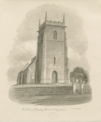 Bradley Church: sepiateckning av John Buckler