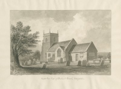 Bucknall Church: sepiateckning av John Buckler
