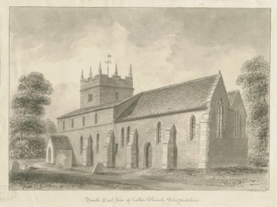 Colton Church: sepiateckning, 1842 av John Buckler