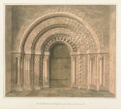 Cornwall - Kilkhampton Church av John Buckler