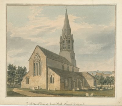 Cornwall - Lostwithiel kyrka av John Buckler