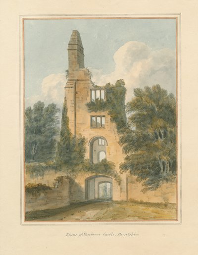 Dorset - Sherborne - Ruinerna av slottet, 1802 av John Buckler