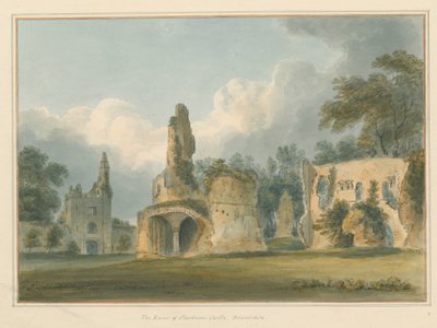 Dorset - Sherborne - Ruinerna av slottet, 1802 av John Buckler