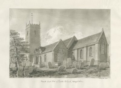 Enville kyrka: sepiateckning, 1846 av John Buckler
