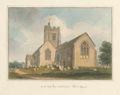 Essex - Earls Colne Church, 1824 av John Buckler