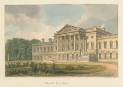 Essex - Wanstead House, 1822 av John Buckler