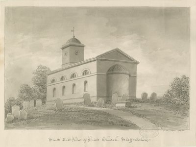 Tips Kyrka: sepiateckning av John Buckler